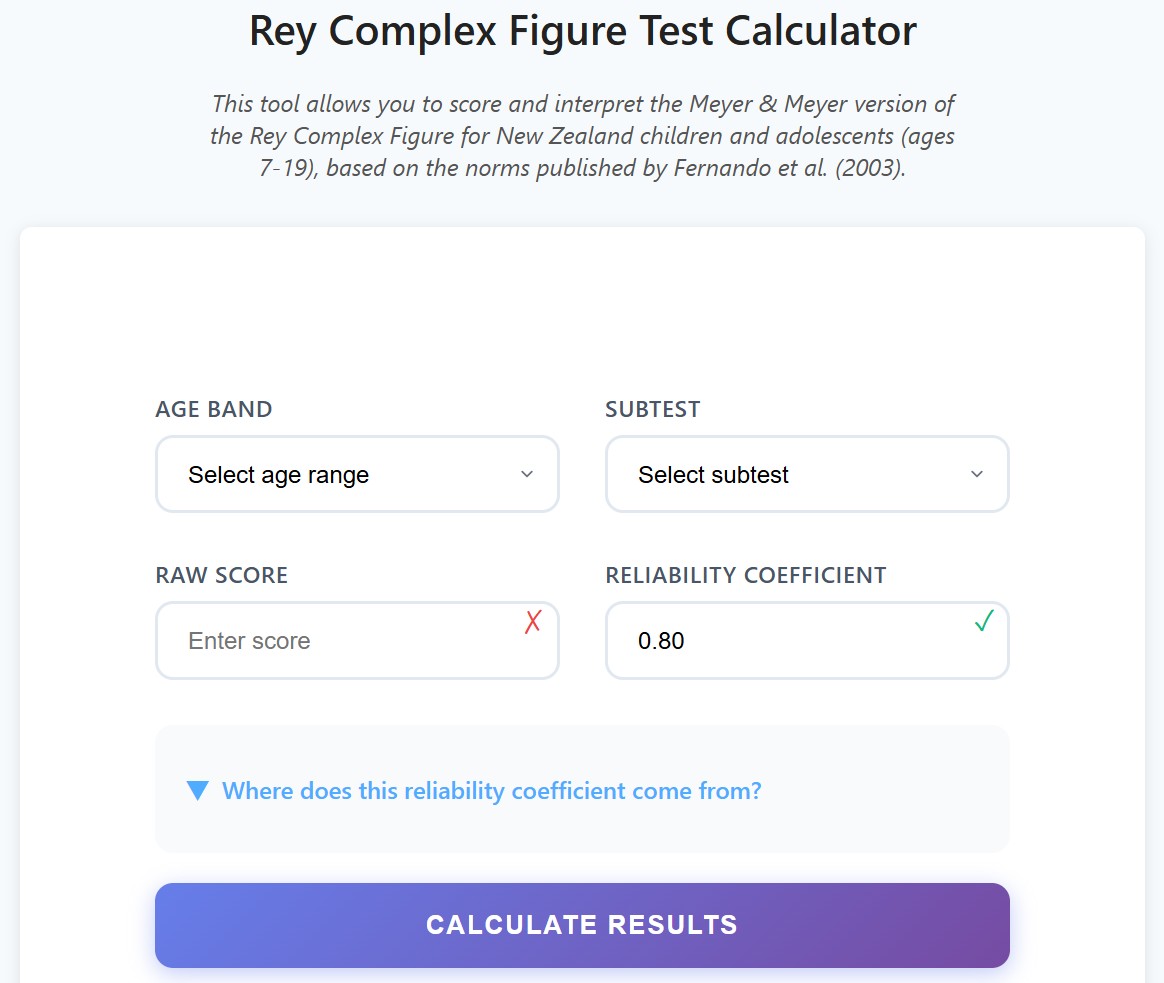Assessment & scoring tools