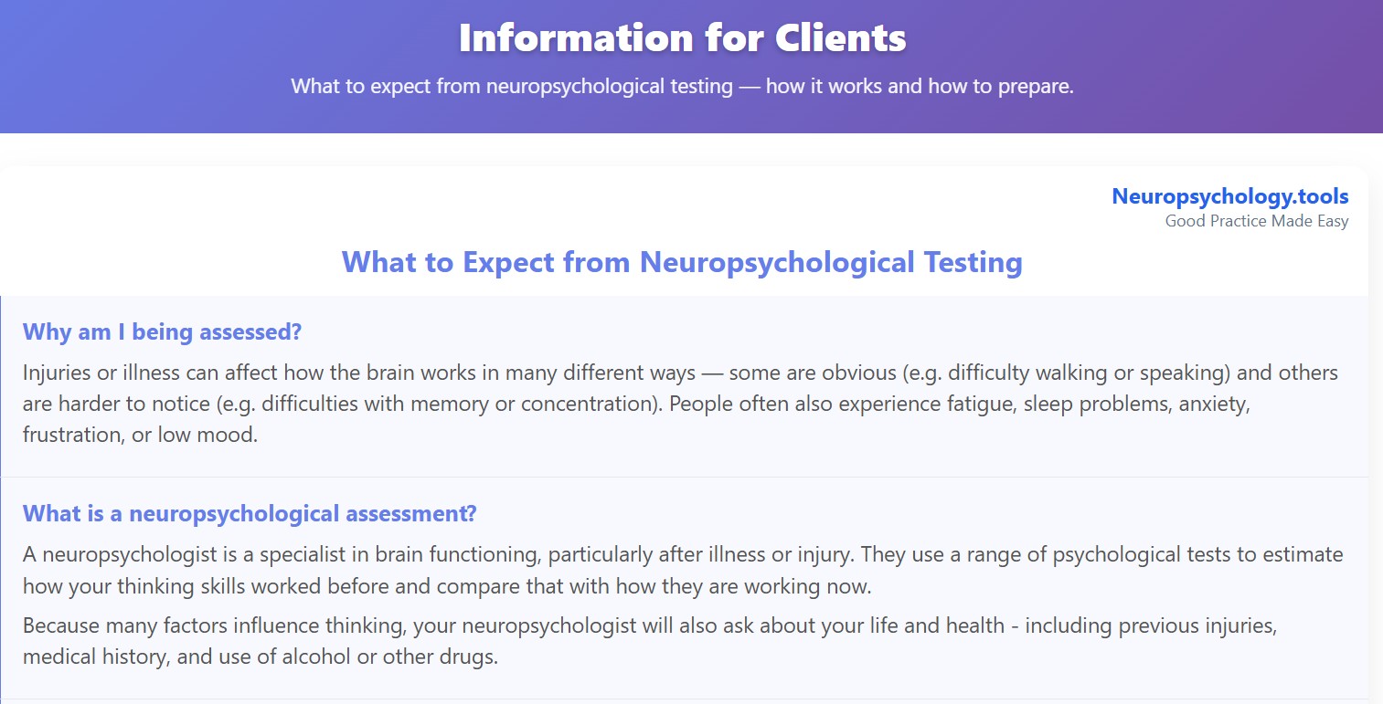 What to Expect From Neuropsychology Testing